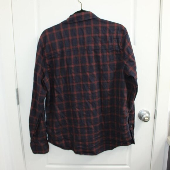 Paige Denim Plaid Button Down Long Sleeve Shirt Size Large - Picture 3 of 4